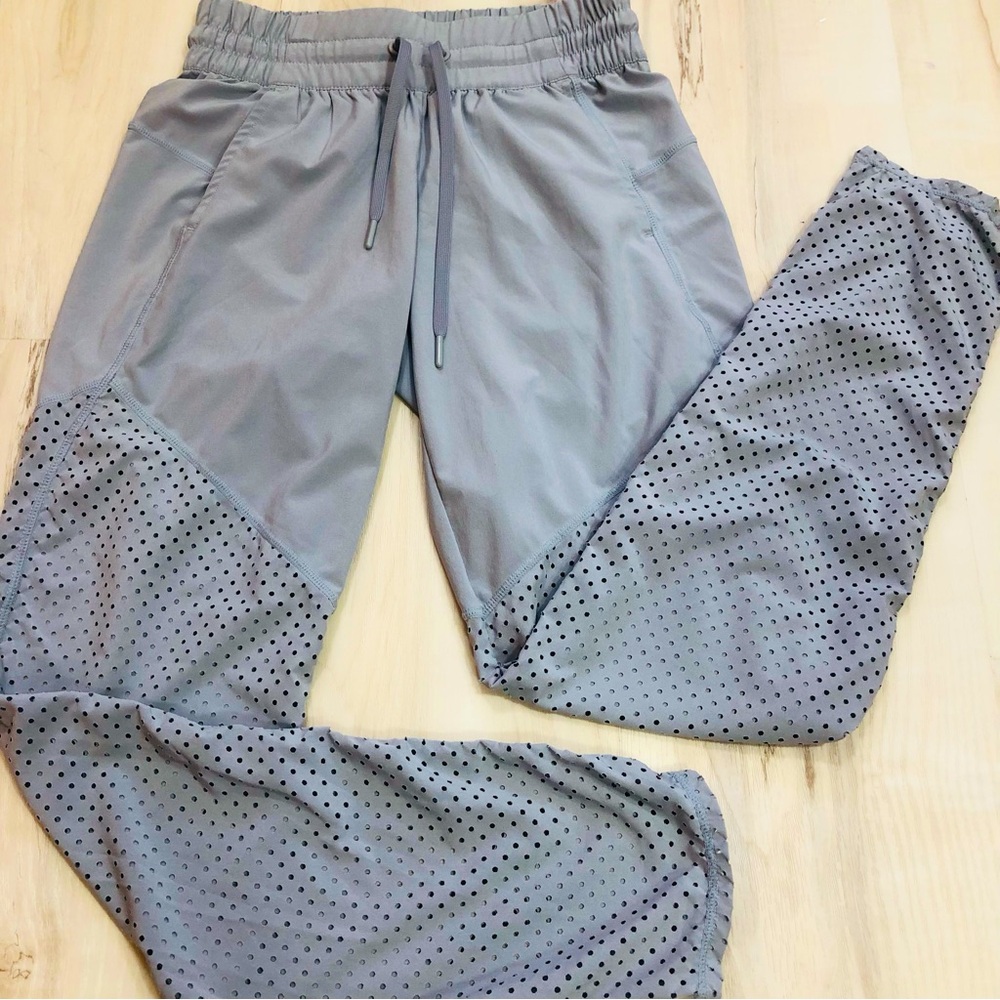 Zella Gray Perforated Joggers
